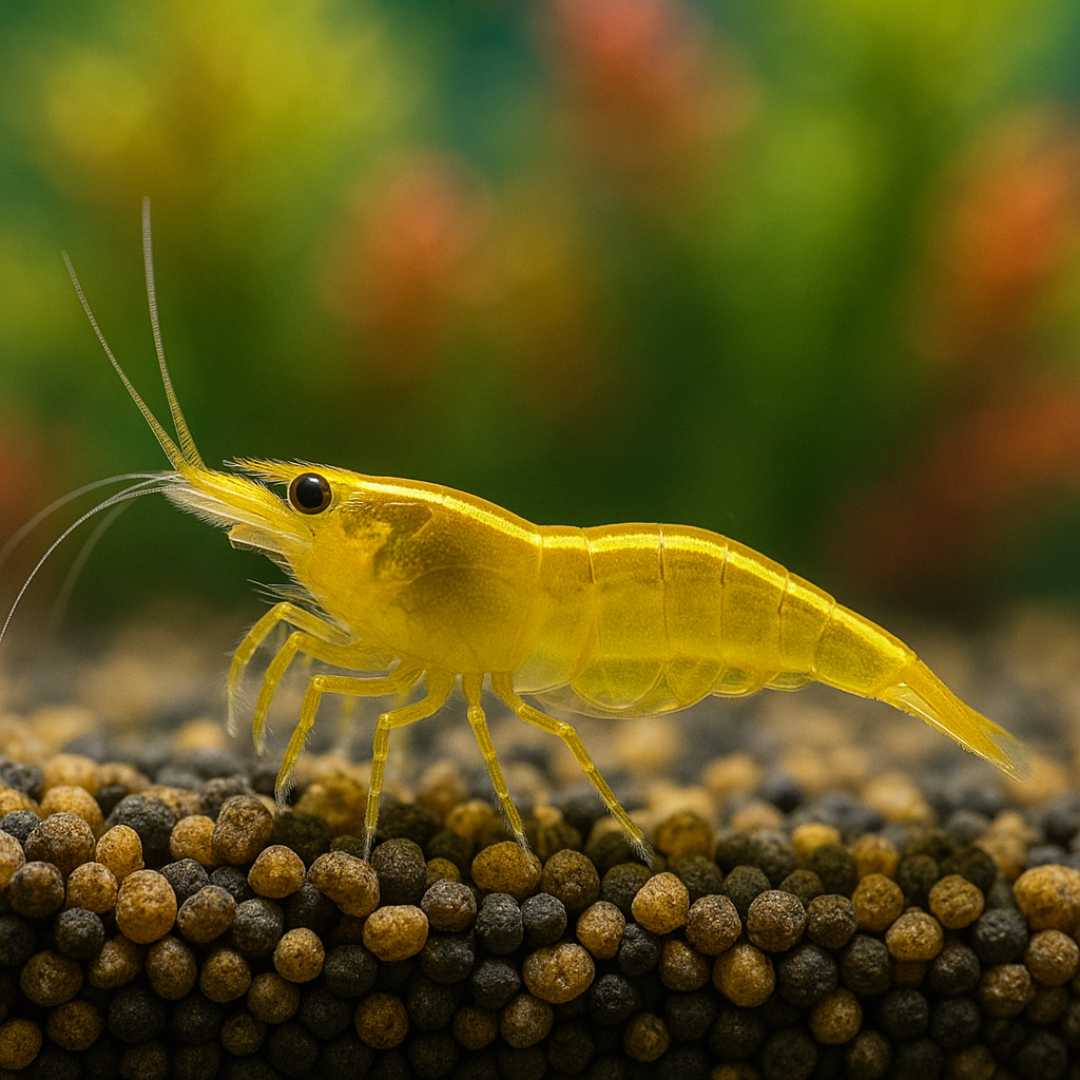 Neocaridina Davidi Yellow Golden Line