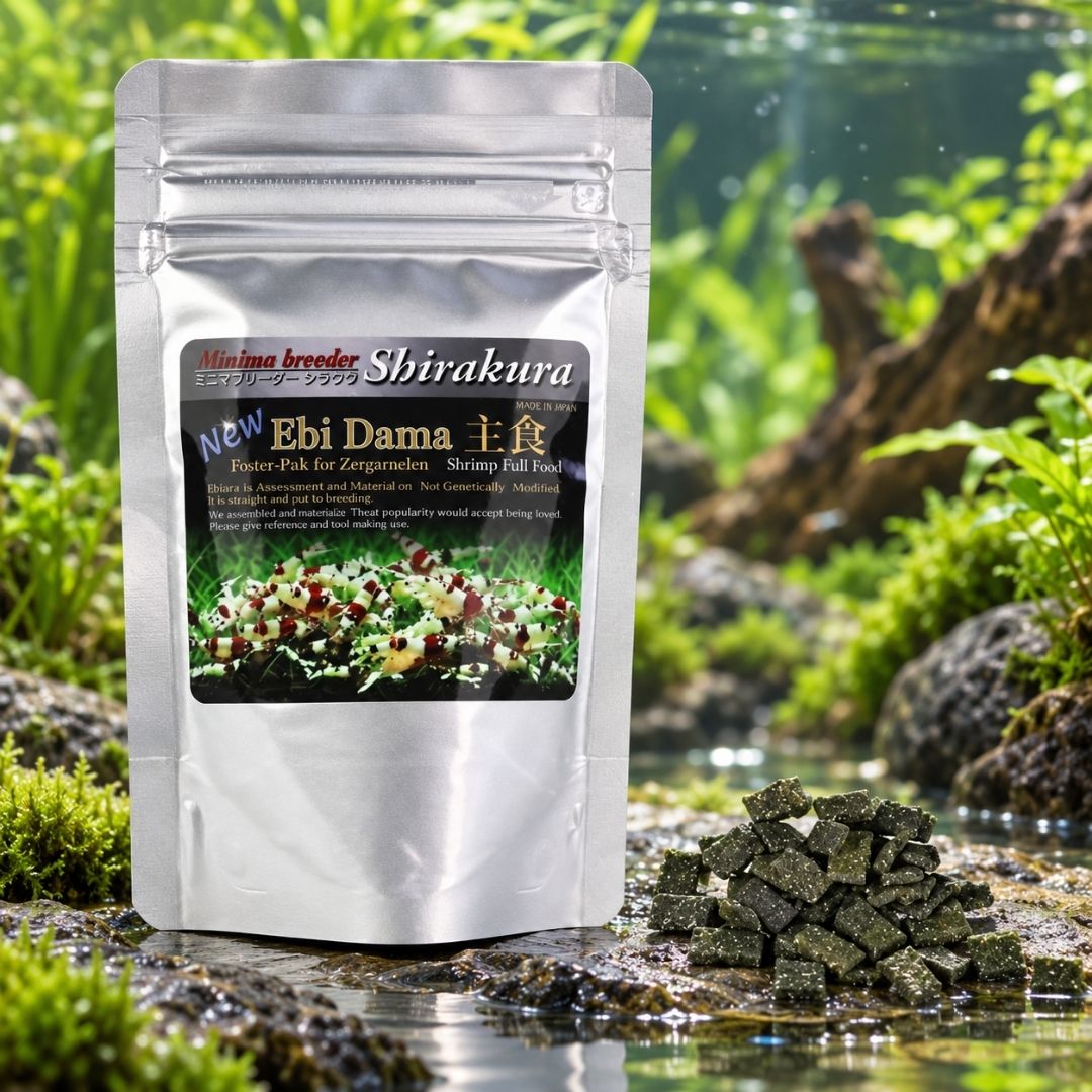 Shirakura Ebi Dama 30/80 g | Mangime vegetale Caridina e Neocaridina