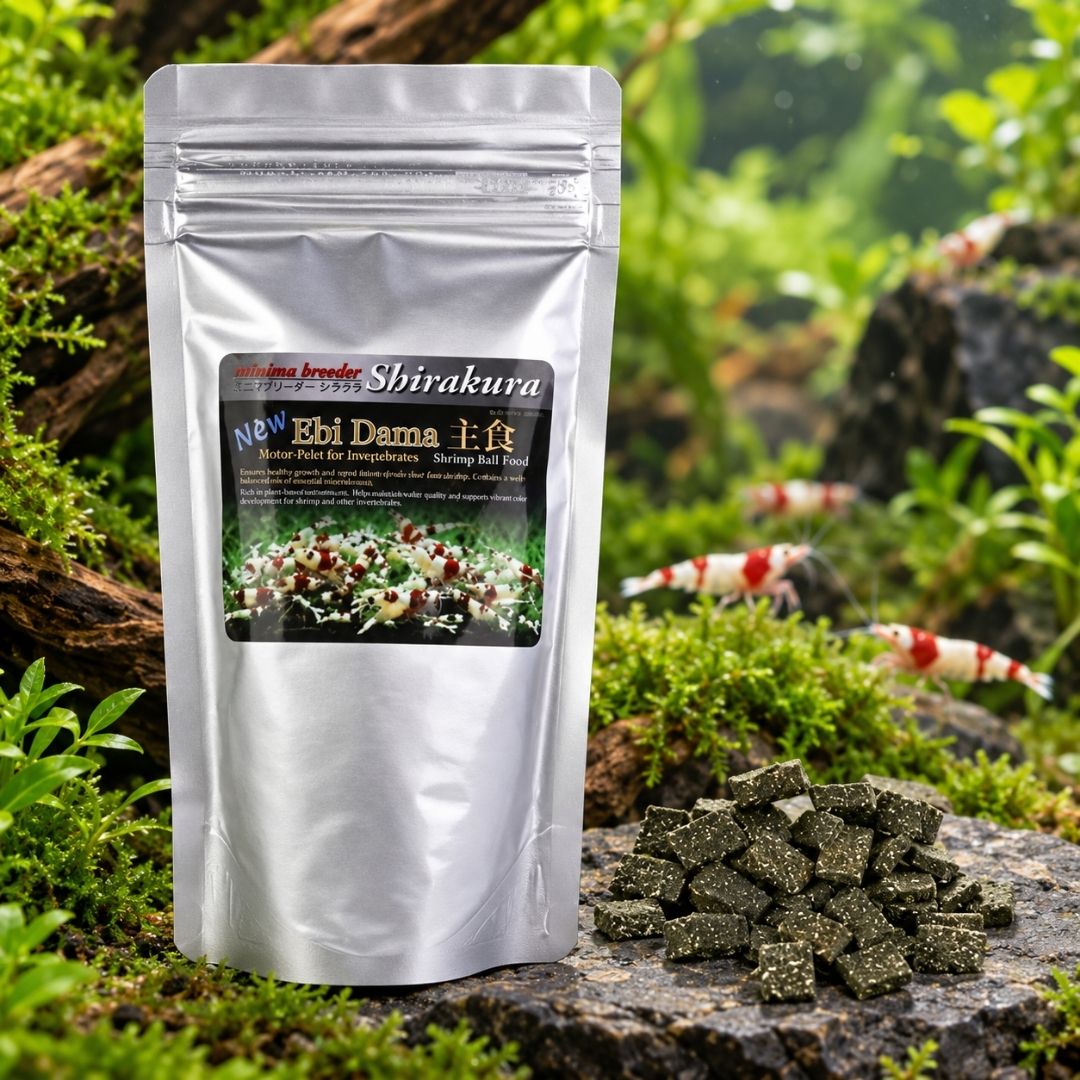 Shirakura Ebi Dama 30/80 g | Mangime vegetale Caridina e Neocaridina